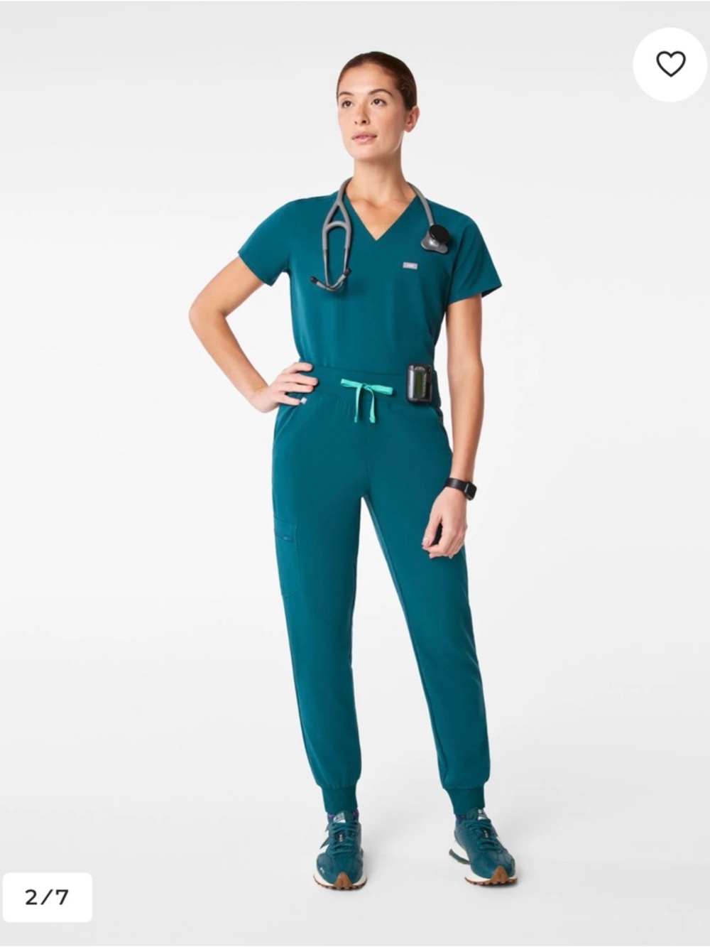 Figs High Waisted Zamora Scrub Pants - Picture 3 of 5